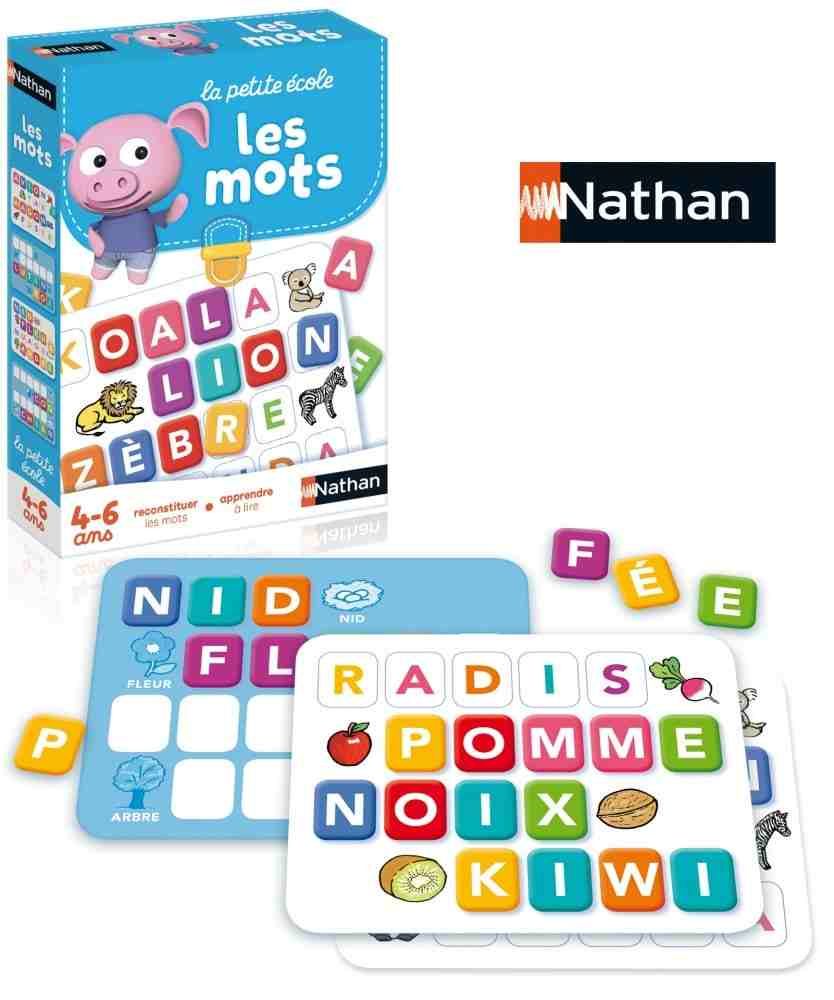 Puzzle éducatif La petite école Les mots Nathan