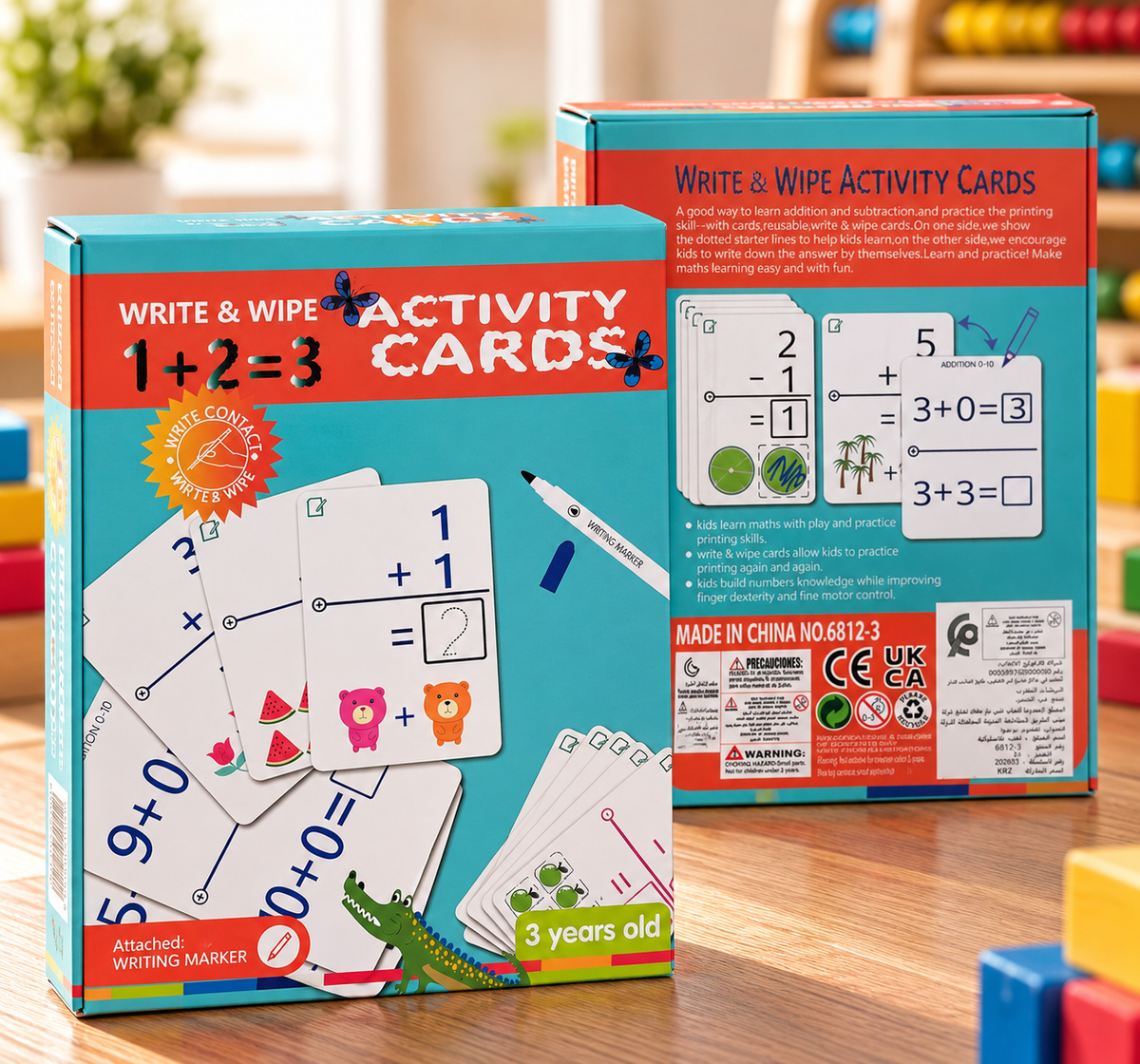 Cartes Effaçables Mathématiques dès 3 ans