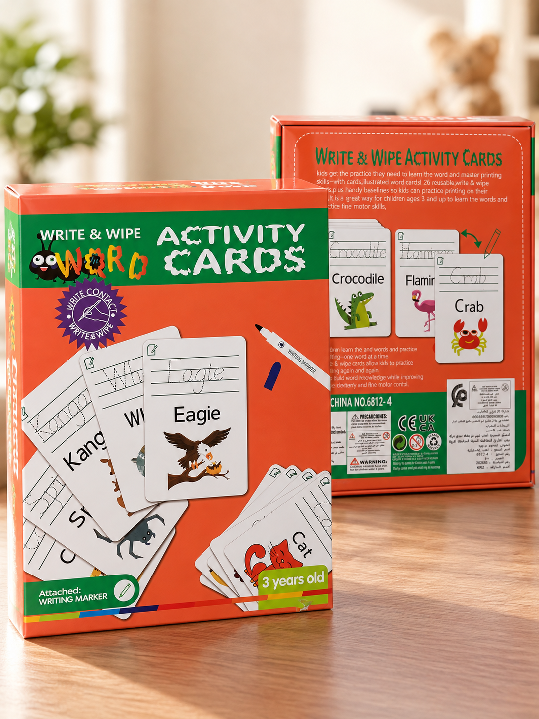 Cartes Effaçables – Écrire et Découvrir les Mots