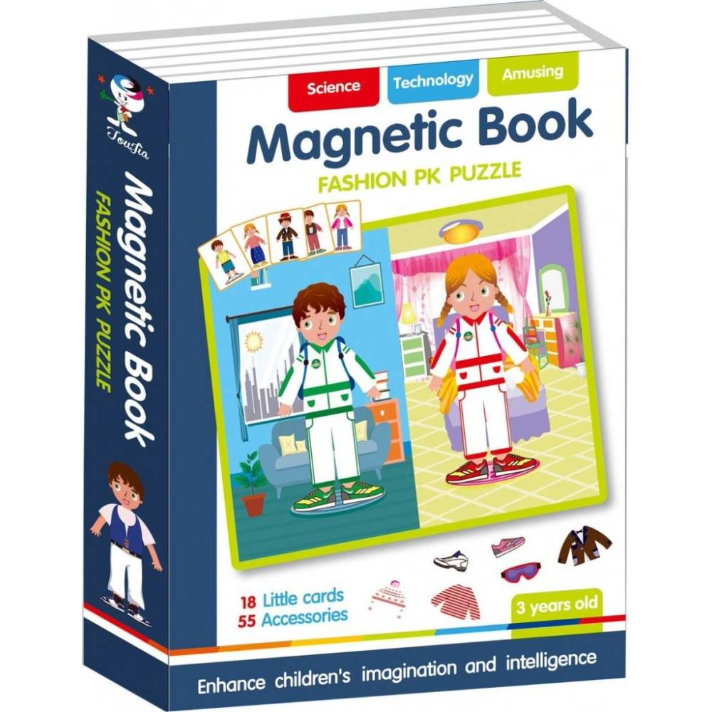 Livre Magnétique Mode Enfant – 55 Pièces