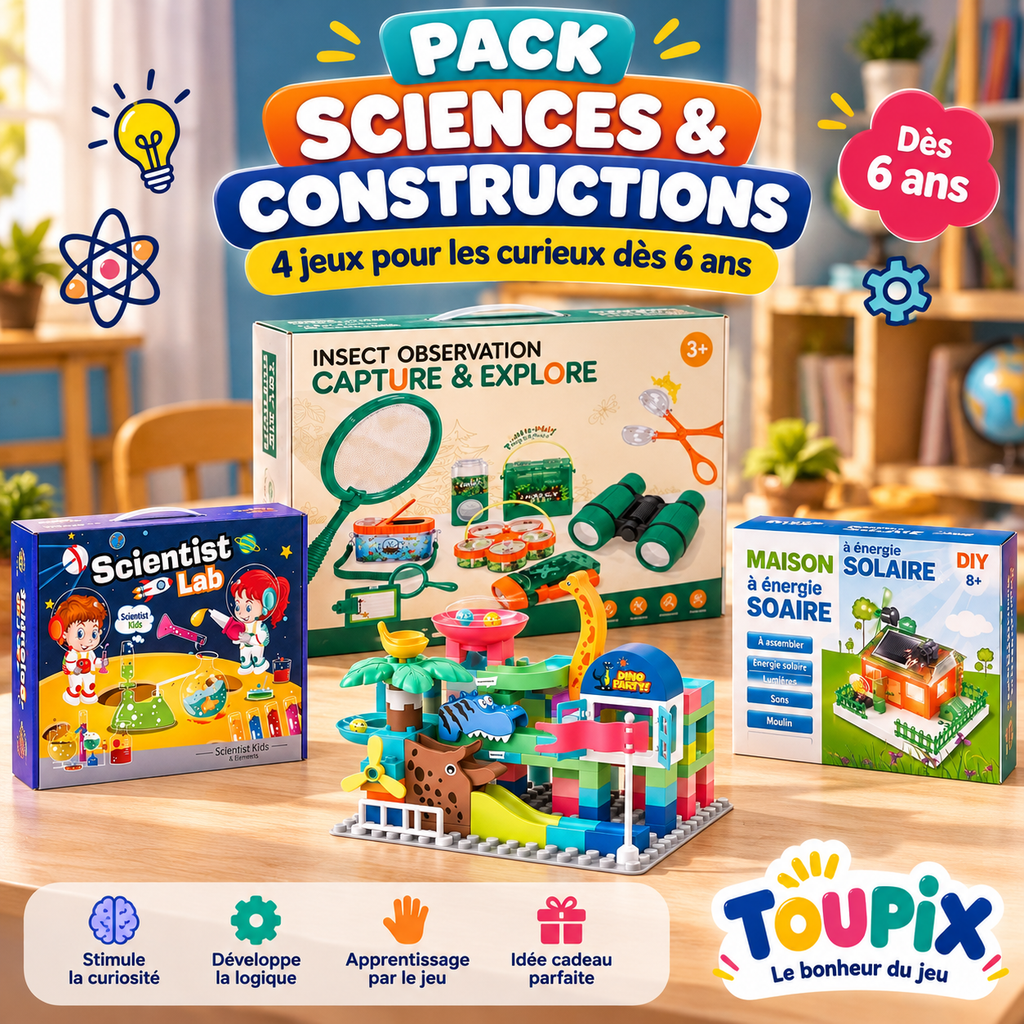 Pack 6 ans et + – Sciences et Constructions (4 jeux)
