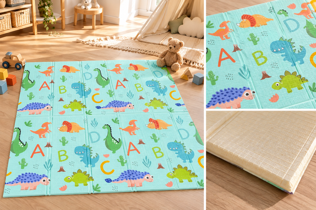 Tapis de jeu pliable, détail – Pack Éveil de Bébé