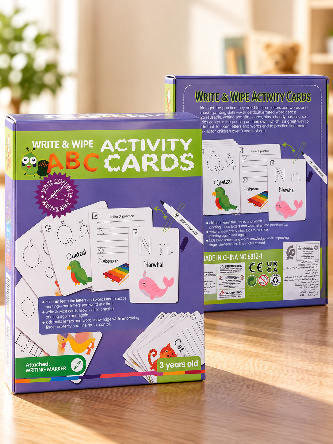 Cartes effaçables ABC alphabet – Pack Apprendre en Jouant