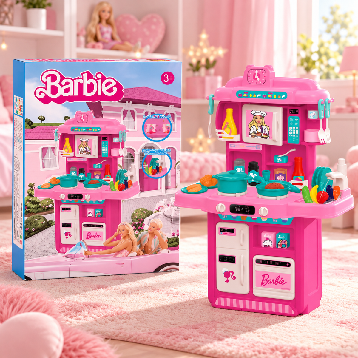 Cuisine Barbie, détail – Pack Jeux d'Imitation
