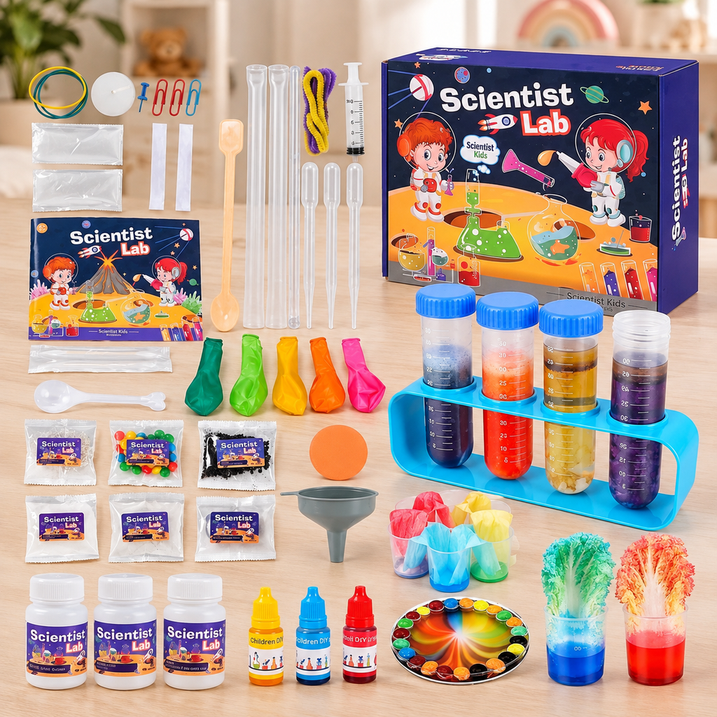 Scientist Lab – Kit de Chimie Enfant, 30+ Expériences
