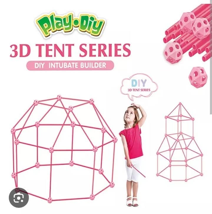 Jeu de construction tente 3D 68 pièces – Pack Constructions