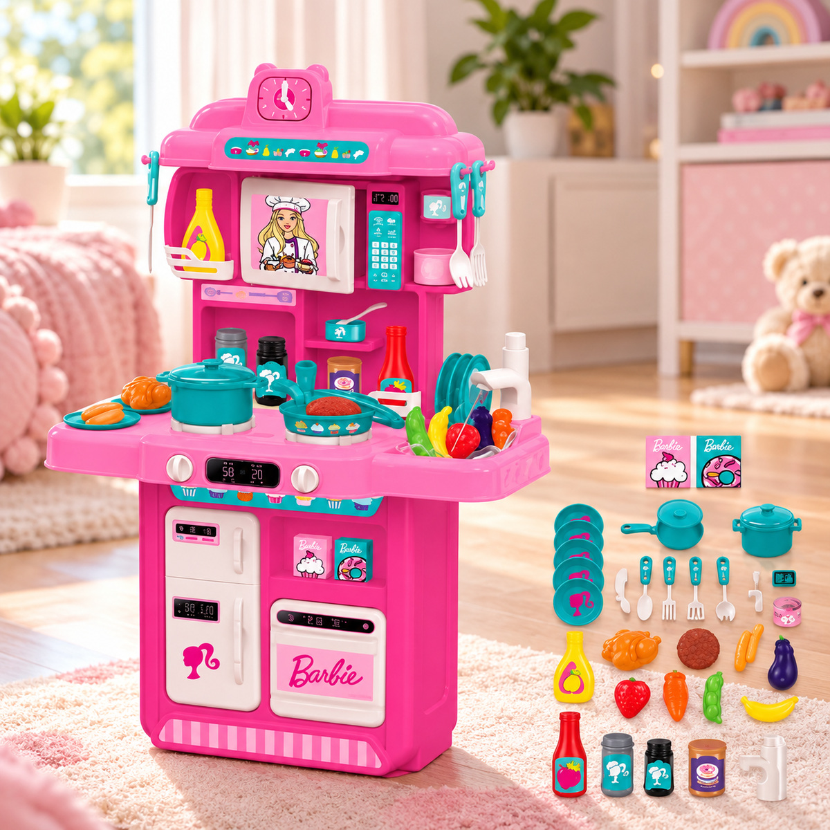 Cuisine Barbie pour Enfant dès 3 ans